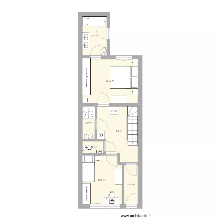 1750 rez escalier droit. Plan de 1750 rez escalier droit. Plan de
