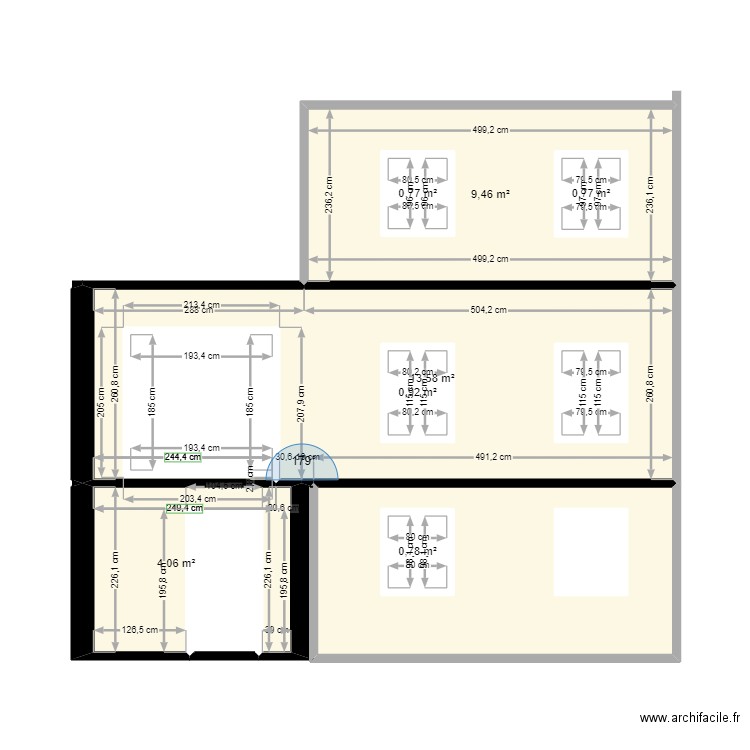 facade. Plan de 0 pièce et 0 m2