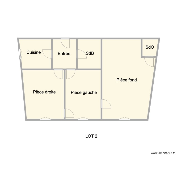 pontoise LOT 2. Plan de 0 pièce et 0 m2