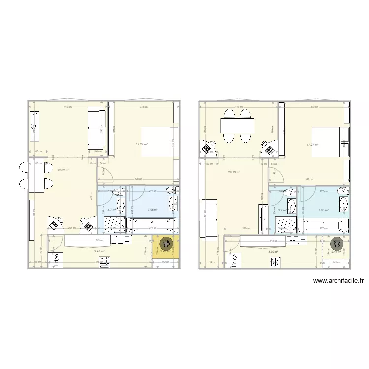 Nouvel appart 3. Plan de 