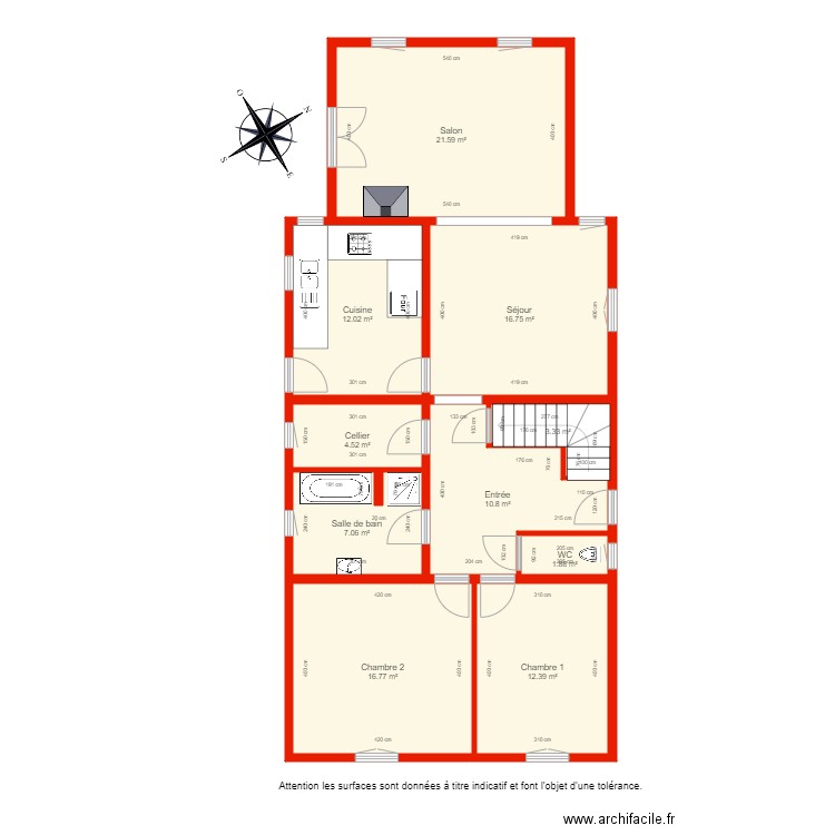 BI 5295 RDC côté. Plan de 0 pièce et 0 m2