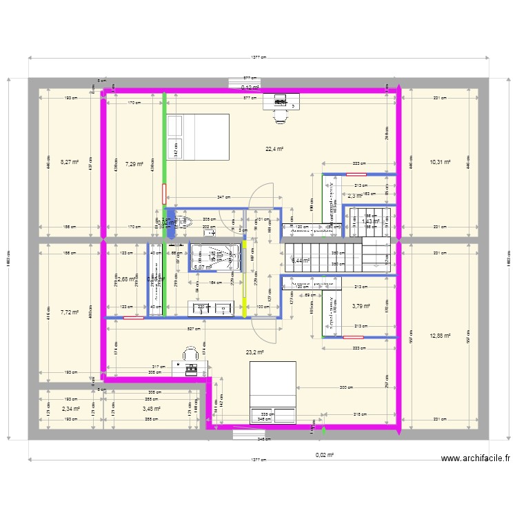 Raph 2ème étage 04052021. Plan de 0 pièce et 0 m2