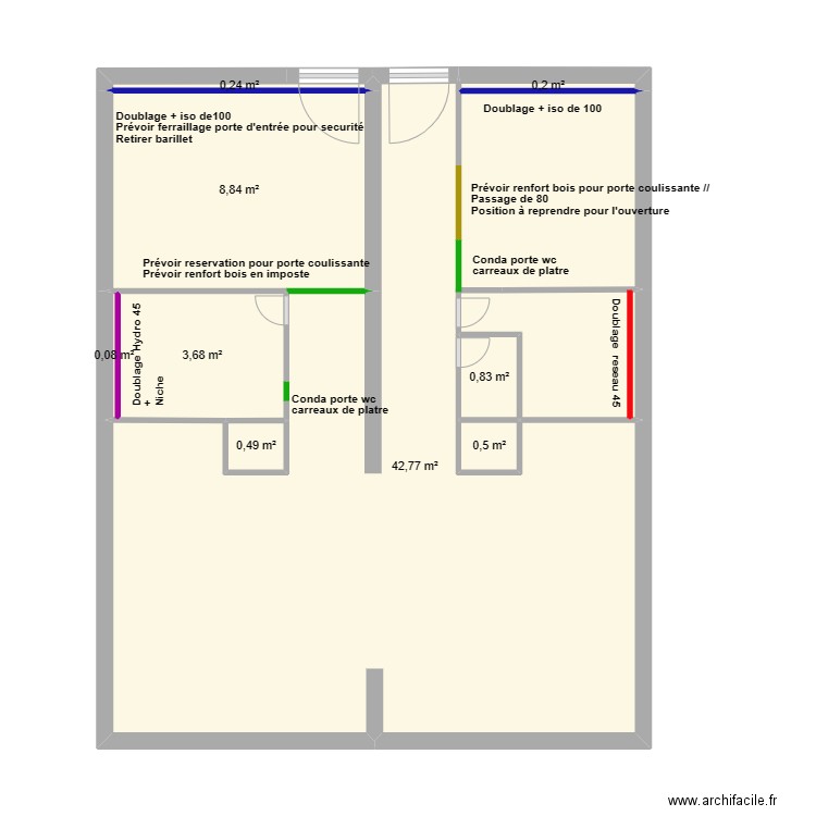 Deyres. Plan de 0 pièce et 0 m2