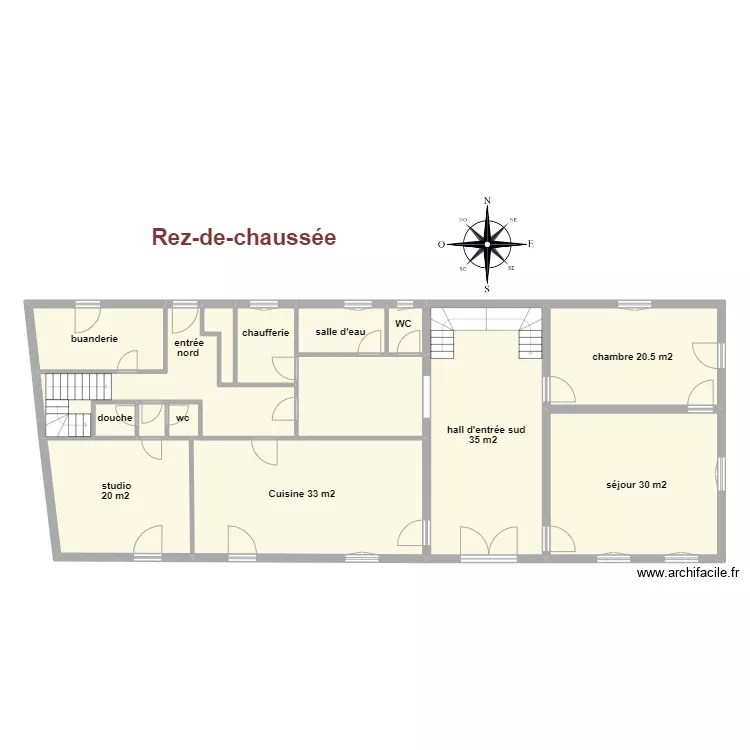 ren&eacute; rdc. Plan de 