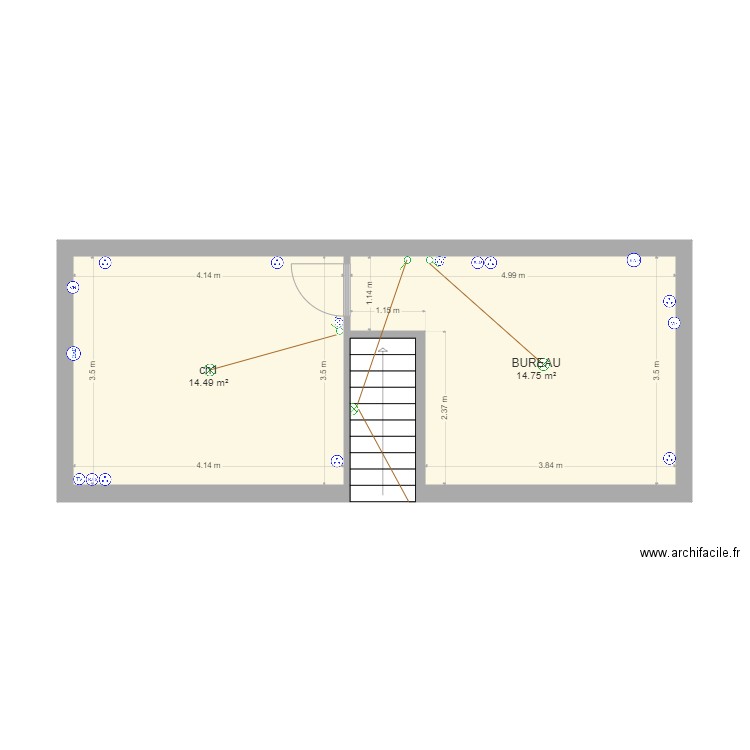 MARINE2ETAGE. Plan de 0 pièce et 0 m2