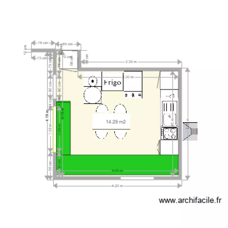 cuisine Maud. Plan de 