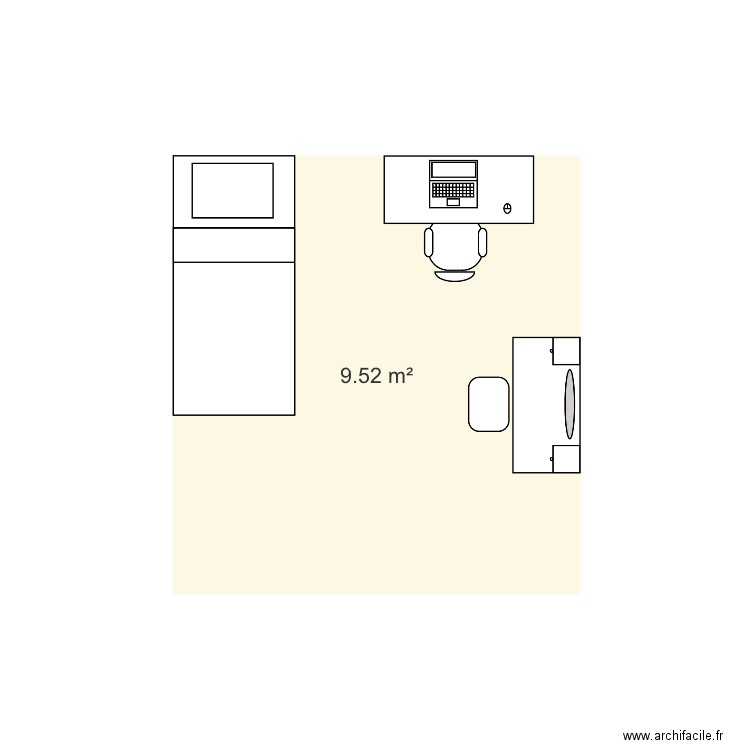 Ma chambre. Plan de 0 pièce et 0 m2