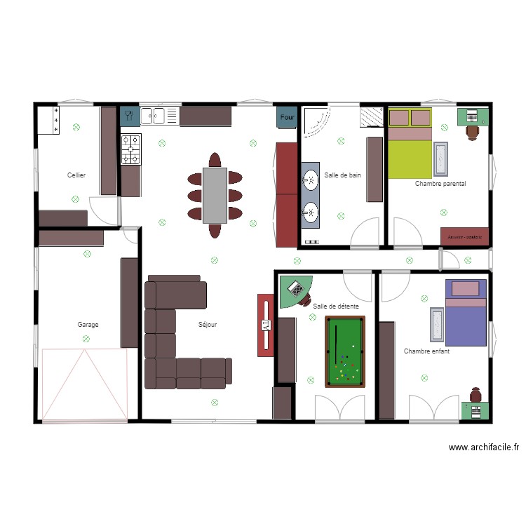 maison domotiqueter. Plan de 0 pièce et 0 m2