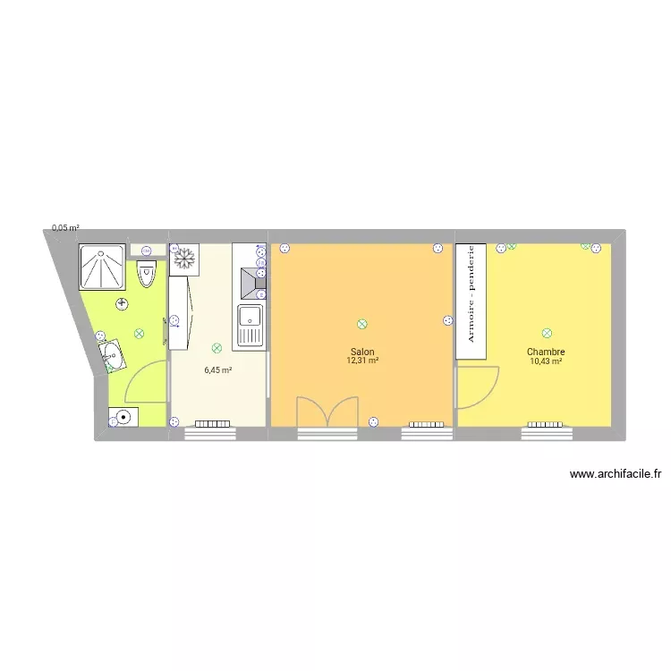 BOYER Électricité. Plan de 6 Pièces et 34 m² BOYER Électricité. Plan de 6 Pièces et 34 m²