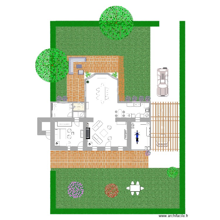 Mescouez bas modifie. Plan de 1 pièce et 3 m2