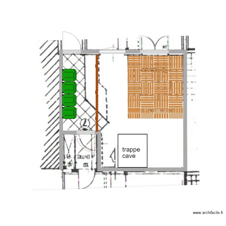 C2 Jardin avec fond. Plan de 0 pièce et 0 m2