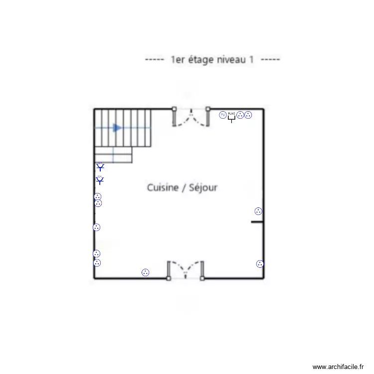 Plan prises- 1er 33m2. Plan de 