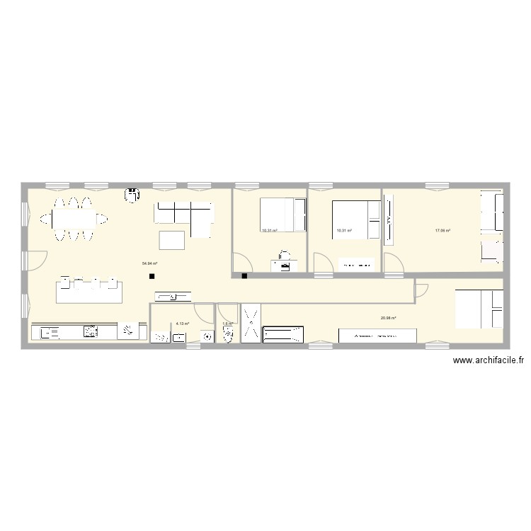 hangar. Plan de 0 pièce et 0 m2