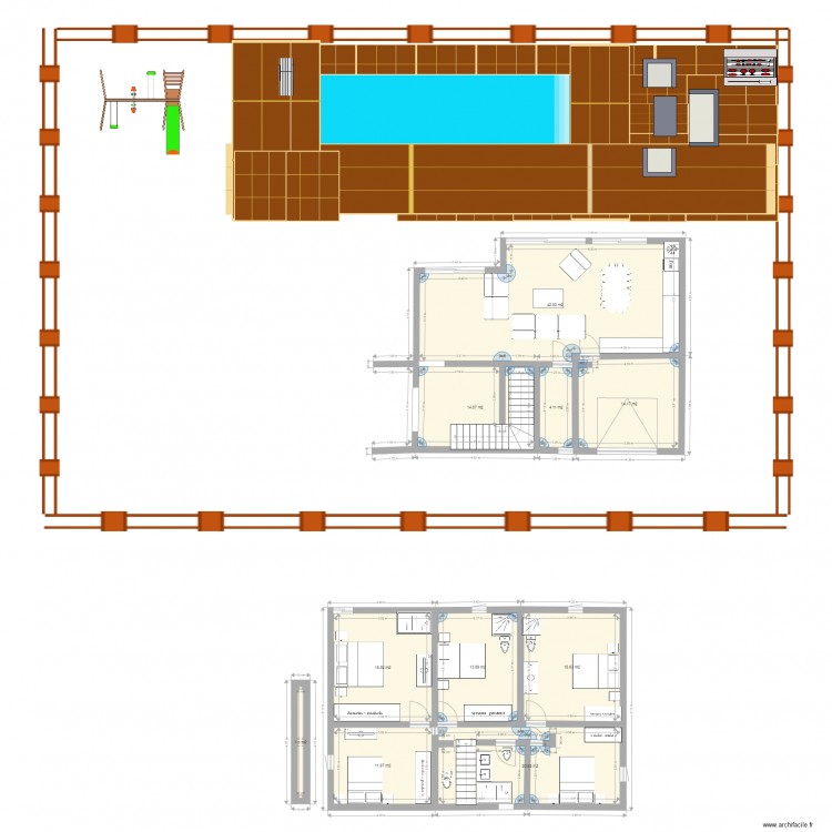 Aigues vives. Plan de 0 pièce et 0 m2