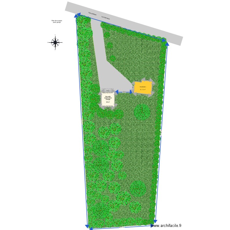 plan cadastral 2. Plan de 0 pièce et 0 m2