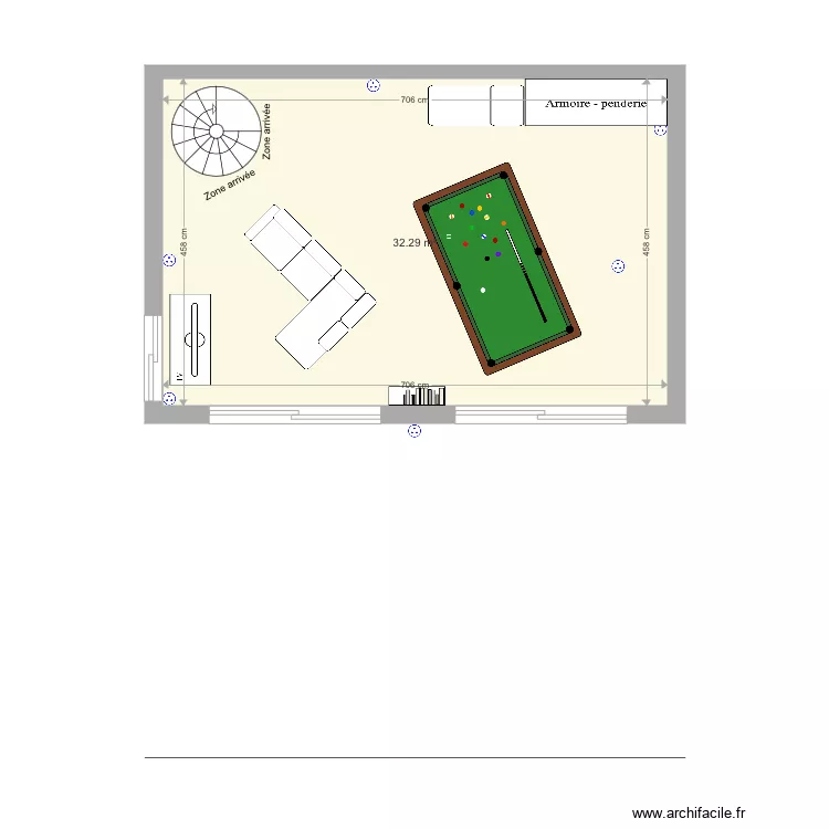 Amenagement Studio 03. Plan de 