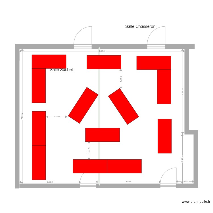 Salle Suchet Chasseron v2. Plan de 0 pièce et 0 m2