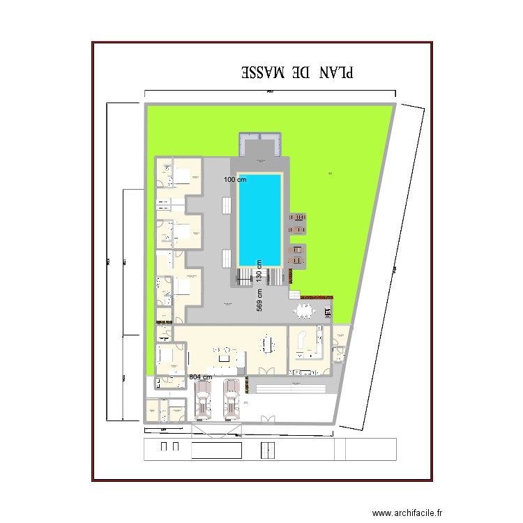 V ELHADJ SALY V6. Plan de 22 pièces et 966 m2