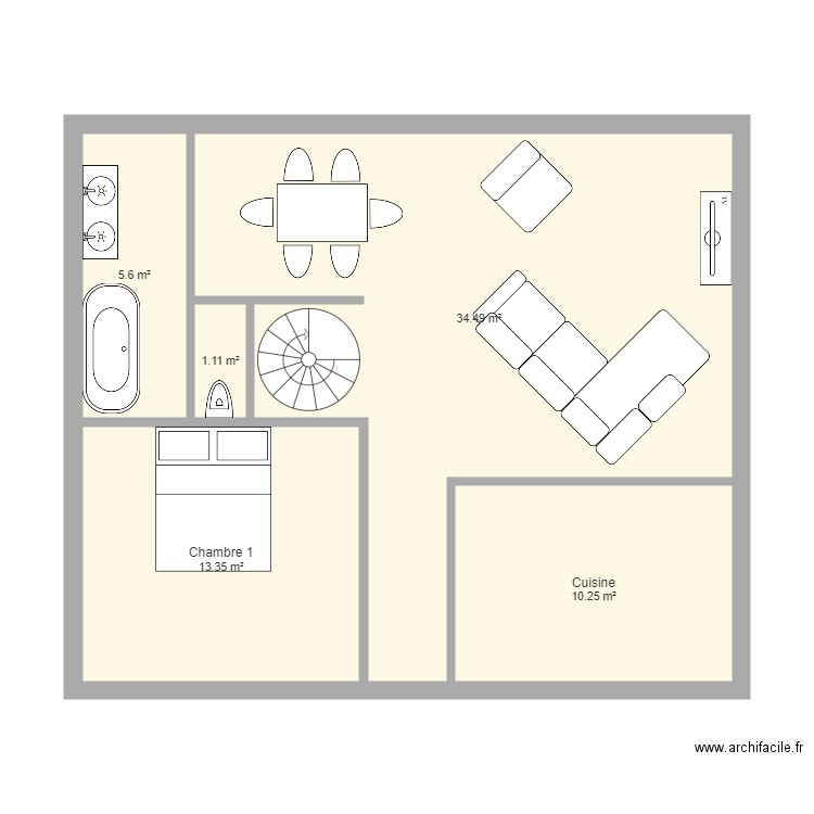Maison Alouettes V1. Plan de 0 pièce et 0 m2