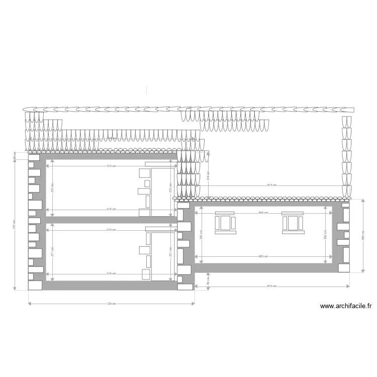 BERGERIE FACADE NORD 1. Plan de 