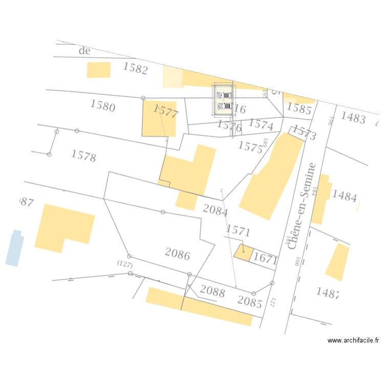 Travaux cour. Plan de 0 pièce et 0 m2