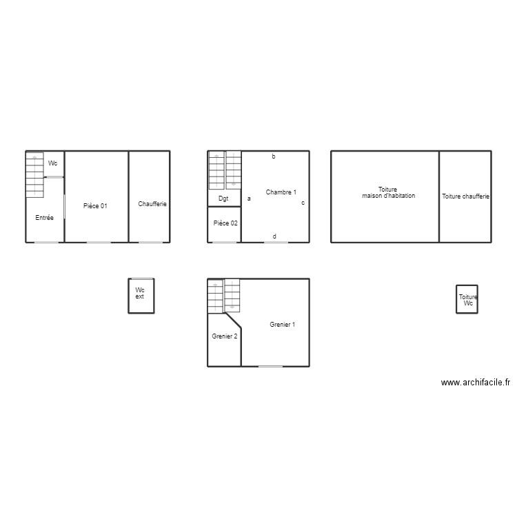 AUDIERNE SASSIGNOL. Plan de 0 pièce et 0 m2