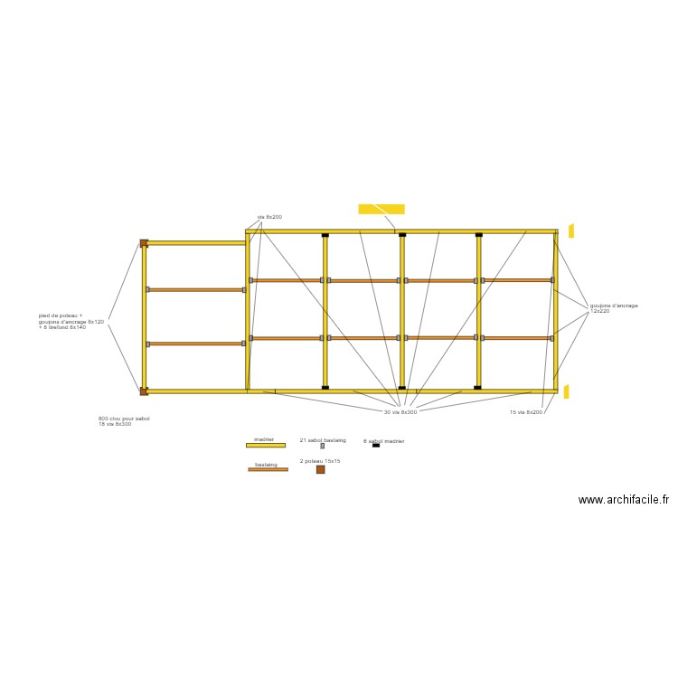 charpente Ludovic. Plan de 0 pièce et 0 m2