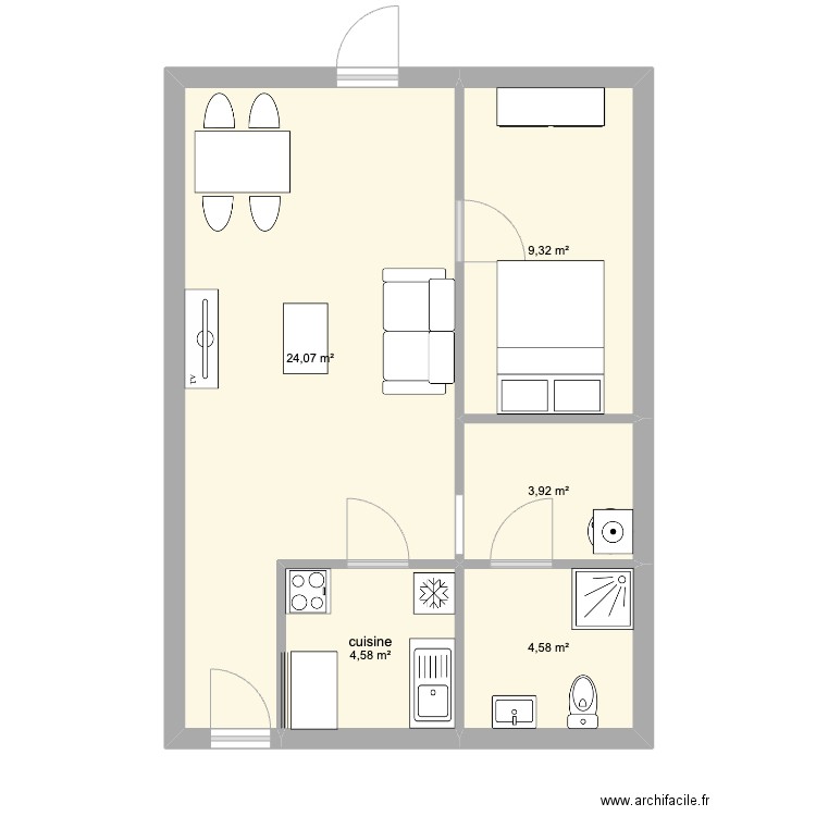 1GP. Plan de 0 pièce et 0 m2
