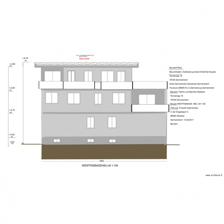 Wallasch  plan de masse 3. Plan de 0 pièce et 0 m2