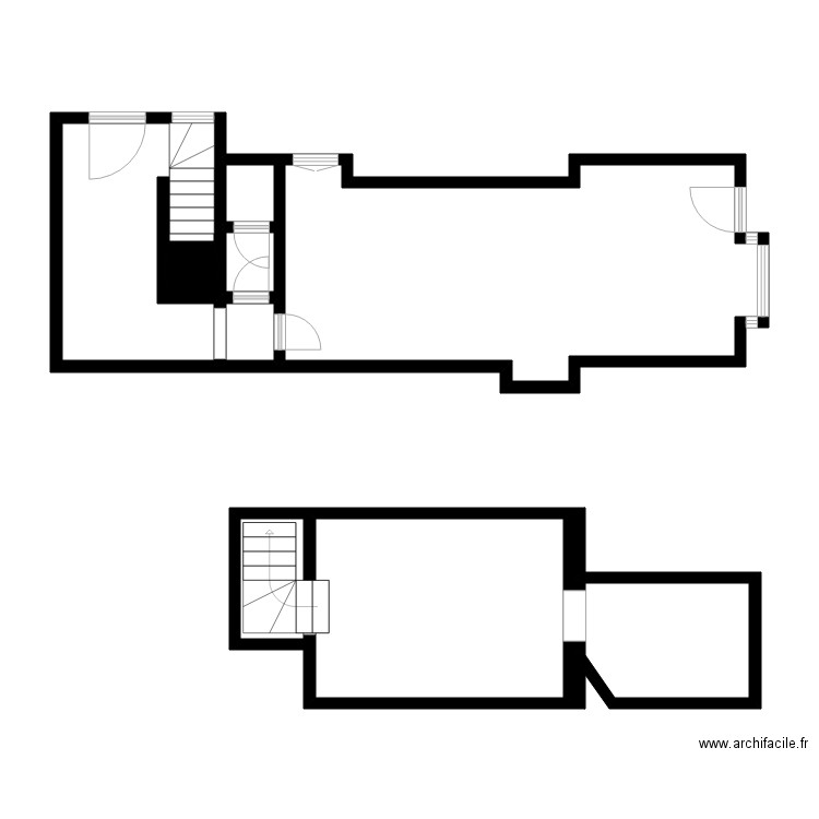 coiffeur esthétique sandy st denis. Plan de 8 pièces et 62 m2