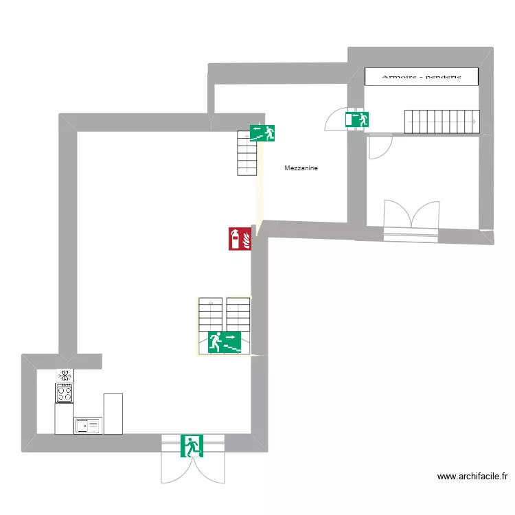 Kestemont étage. Plan de Kestemont étage. Plan de