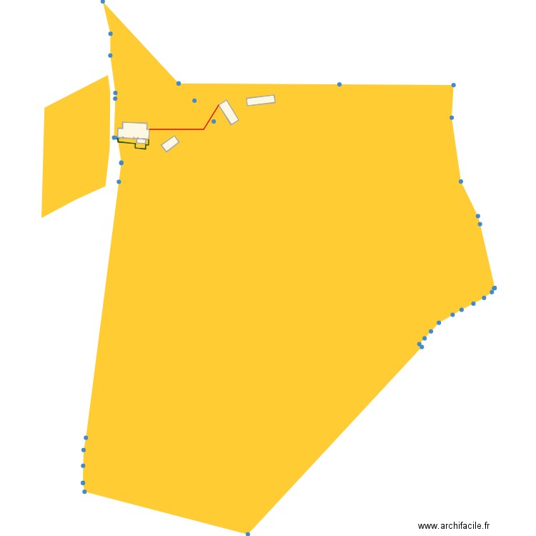 jardin. Plan de 0 pièce et 0 m2