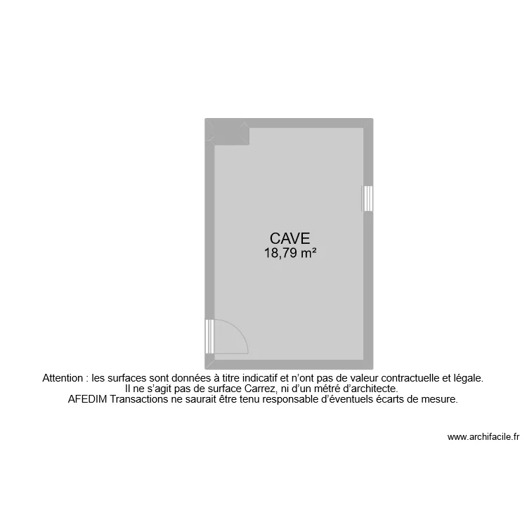 BI 11220 CAVE. Plan de 