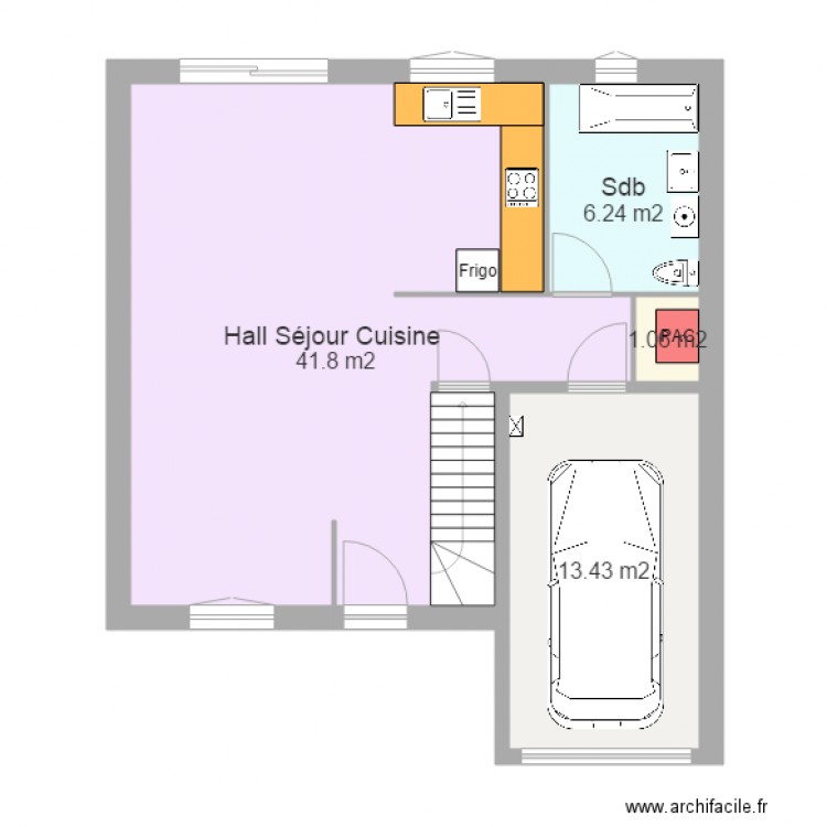 LECOMTE Rdc H. Plan de 0 pièce et 0 m2