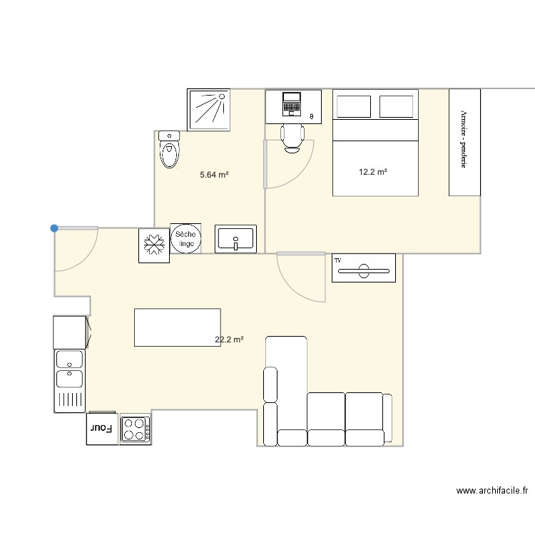 appartement paris V2. Plan de 0 pièce et 0 m2