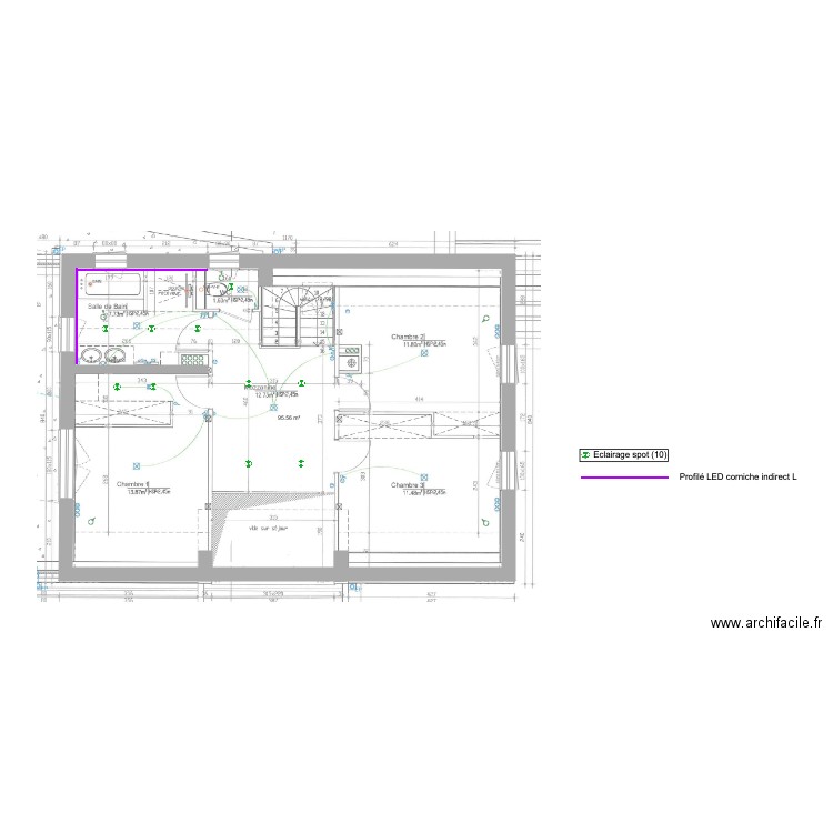 etage . Plan de 0 pièce et 0 m2