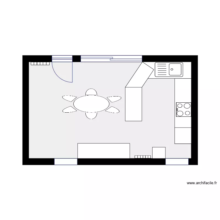 cuisine claudio. Plan de 