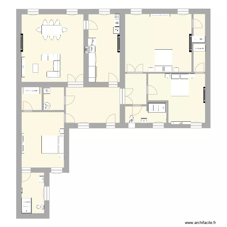 plan meublee cuisine inverser 1 ok apappart 180m2. Plan de 