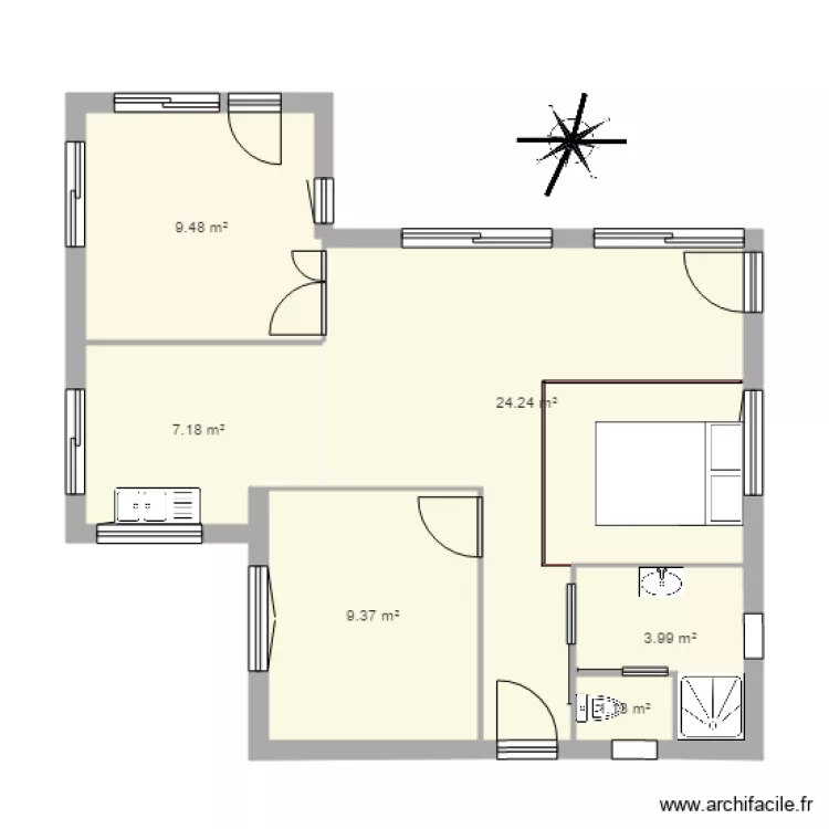 Var ouest ou  nord. Plan de 