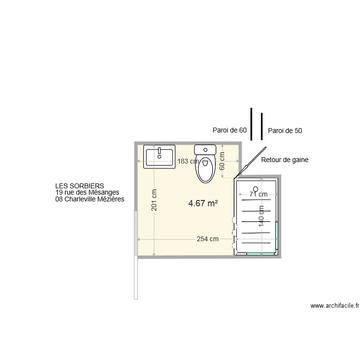 ESPACE HABITAT LES SORBIERS. Plan de 0 pièce et 0 m2