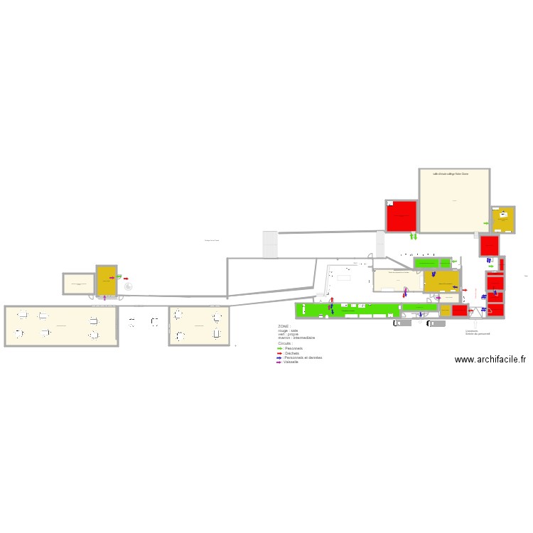 plan Cuisine centrale Newrest Tournon sur Rhone. Plan de 0 pièce et 0 m2