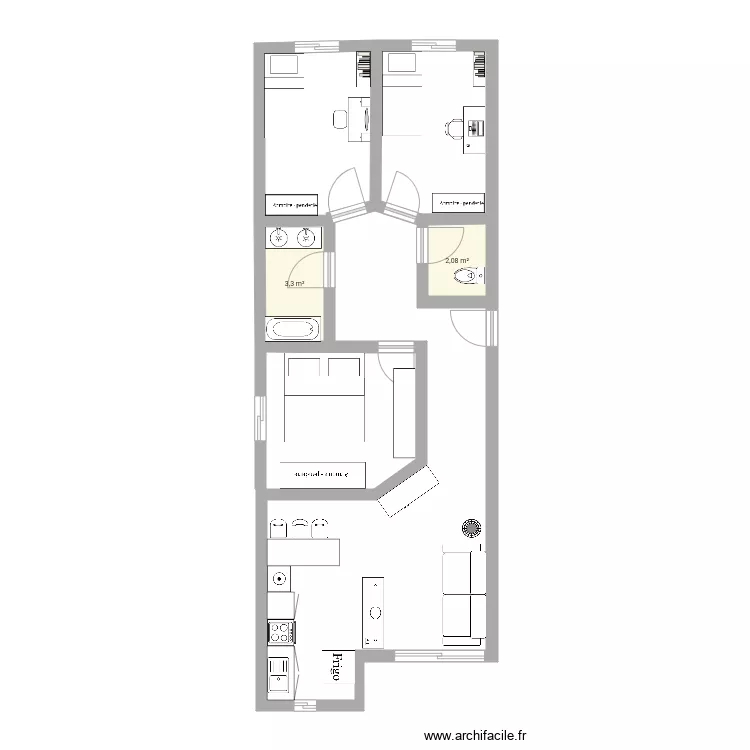 New apprt. Plan de New apprt. Plan de