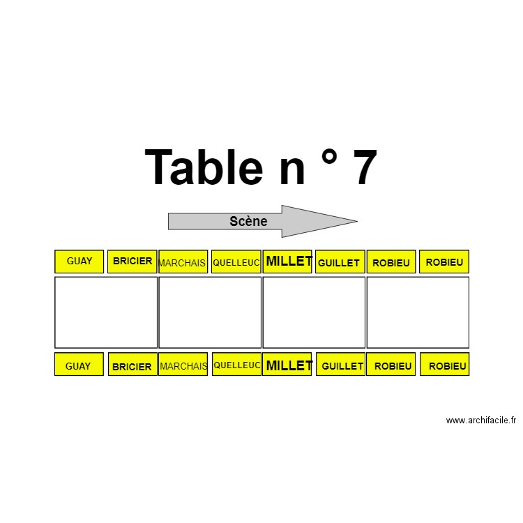 Table 7. Plan de 0 pièce et 0 m2