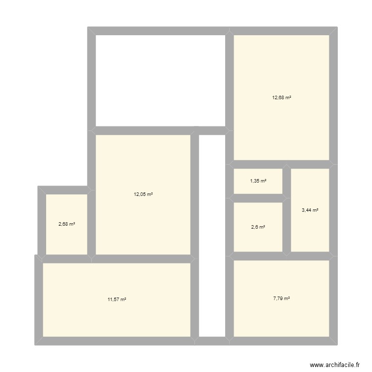 plan 1. Plan de 0 pièce et 0 m2