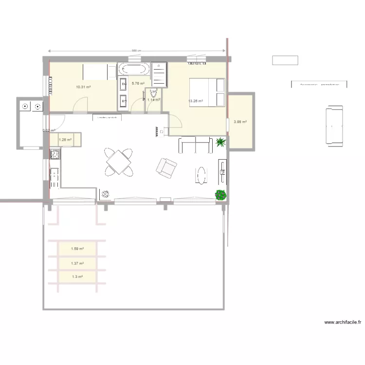 le bon2 canape angle bainoire. Plan de 