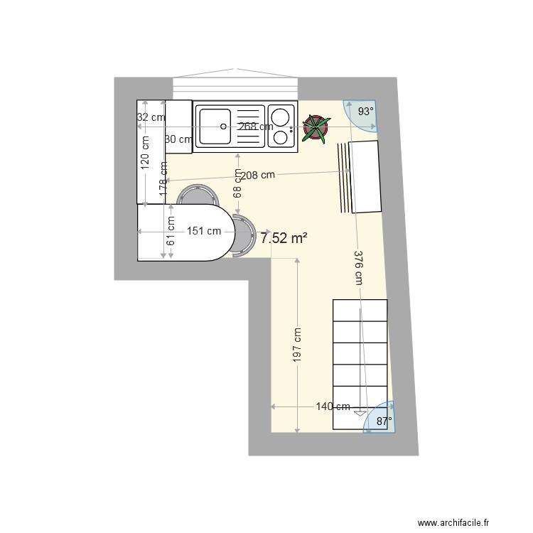 cuisine TALLOIR 1. Plan de 0 pièce et 0 m2