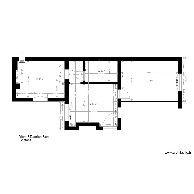 diane et damien bon existant. Plan de diane et damien bon existant. Plan de