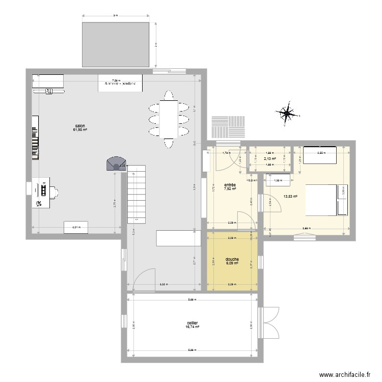 plan3. Plan de 6 pièces et 109 m2