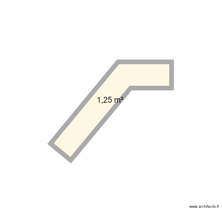 Cuisine d'été. Plan de 1 pièce et 1 m2