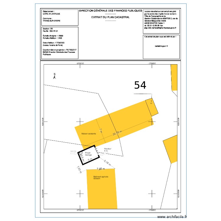 Garage La Motte 3. Plan de 0 pièce et 0 m2